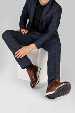 SOHO Cocoa-brown Patina Runners. -Untamedstreet Shop SOHO men Runners Sneakers Cocoa Brown LF 02 ddd58e56 2bc0 46d7 8173 9946d6f8ec4b