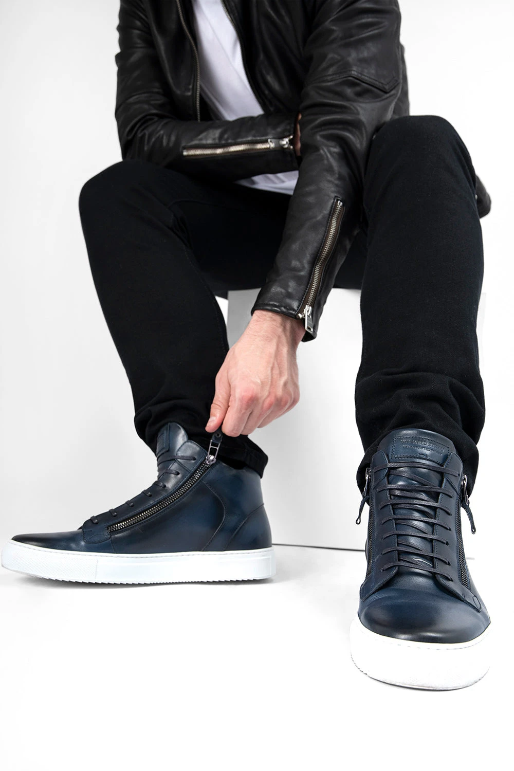 SOHO Meteorite-blue Patina High Sneakers. 9 SOHO Meteorite-blue Patina High Sneakers. - Image 9