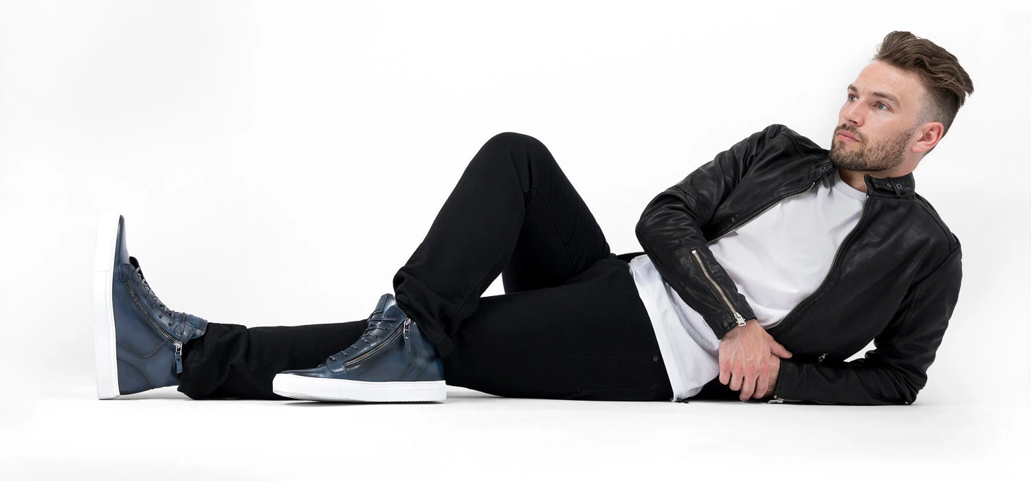 SOHO Meteorite-blue Patina High Sneakers. 14 SOHO Meteorite-blue Patina High Sneakers. - Image 14