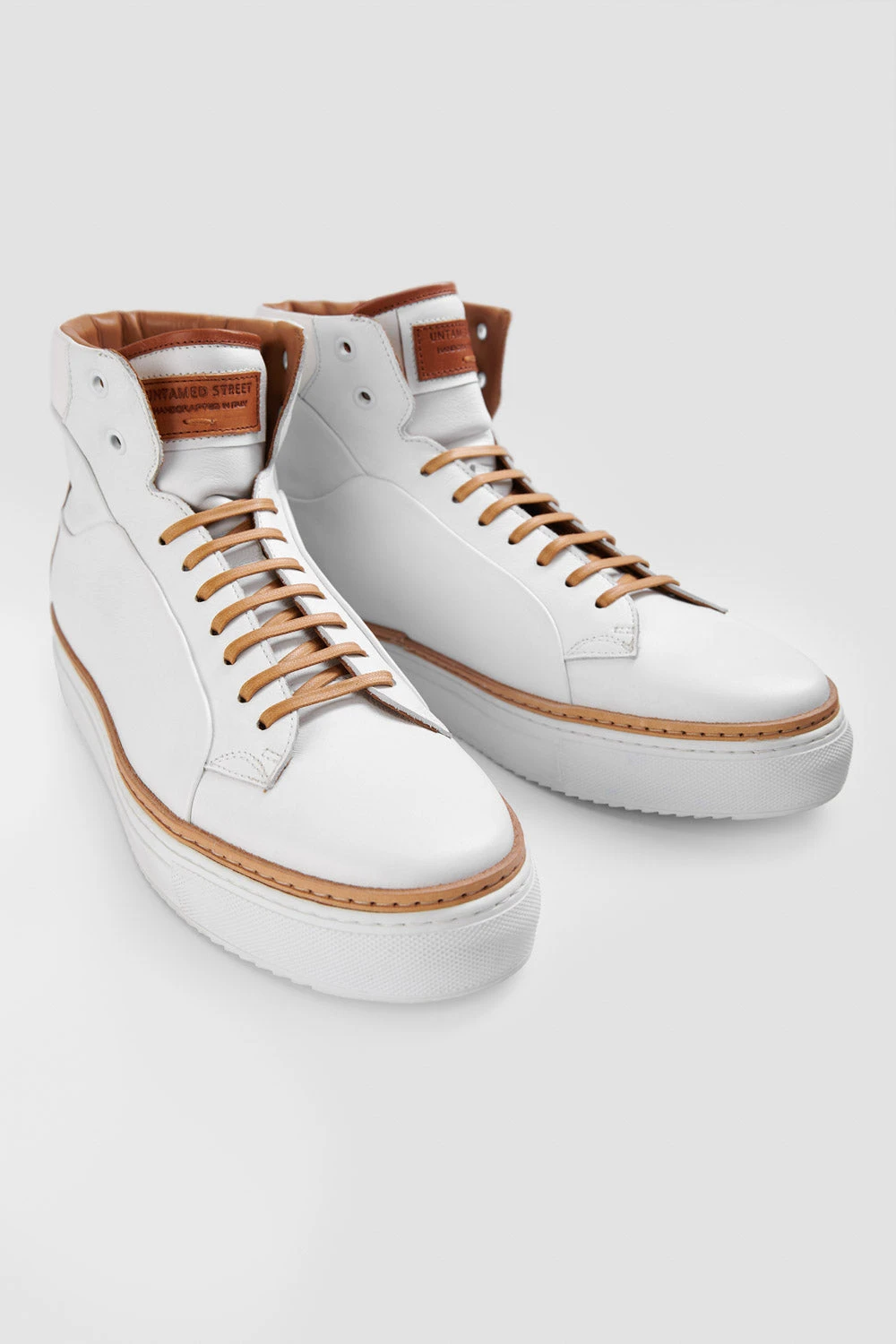 SOHO EDGE White Welted High Sneakers. 2 SOHO EDGE White Welted High Sneakers. - Image 2
