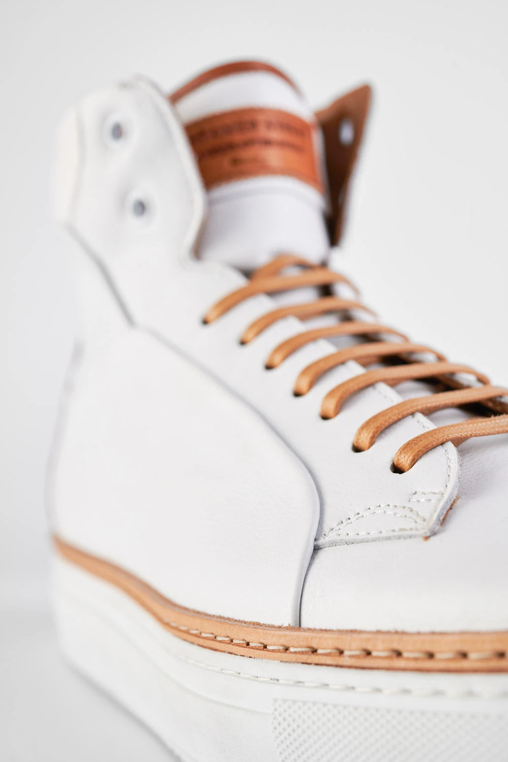 SOHO EDGE White Welted High Sneakers. 3 SOHO EDGE White Welted High Sneakers. - Image 3