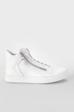 SOHO White-whisper High Sneakers.