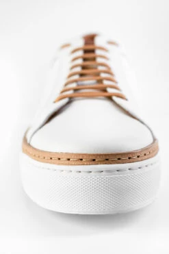 SOHO White Welted Sneakers. -Untamedstreet Shop SOHO men sneakers trainers low welted white luxury calf leather minimalist made in italy9178