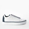 SOHO EDGE White Blue Welted Sneakers.