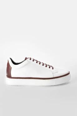 SOHO EDGE White Chestnut Welted Sneakers.