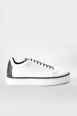 SOHO EDGE White Grey Welted Sneakers.