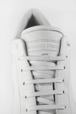 SOHO White-whisper Sneakers. -Untamedstreet Shop SOHO men sneakers trainers low white luxury calf leather minimalist made in italy9240