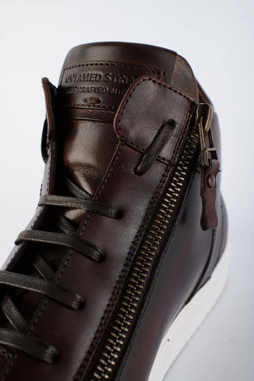 SOHO Chestnut Patina High Sneakers. 5 SOHO Chestnut Patina High Sneakers. - Image 5