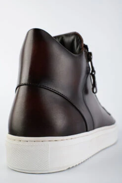 SOHO Chestnut Patina High Sneakers. 19 SOHO Chestnut Patina High Sneakers. -Untamedstreet Shop SOHOchestnut brownpatinahighsneakersIMG 02841