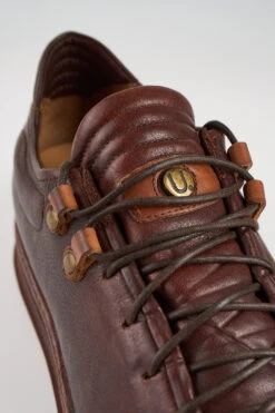 COLE Cognac Welted Distressed Loop Sneakers. -Untamedstreet Shop SS25 05094