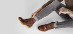 HAMPTON Rich-umber Brogue Chukka Boots. -Untamedstreet Shop UntamedStreetModelDay103898