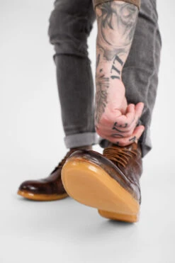 HAMPTON Rich-umber Brogue Chukka Boots. -Untamedstreet Shop UntamedStreetModelDay103920