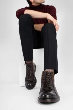 YORK Rich-cocoa Welted Chukka Boots. -Untamedstreet Shop UntamedStreetModelDay103963