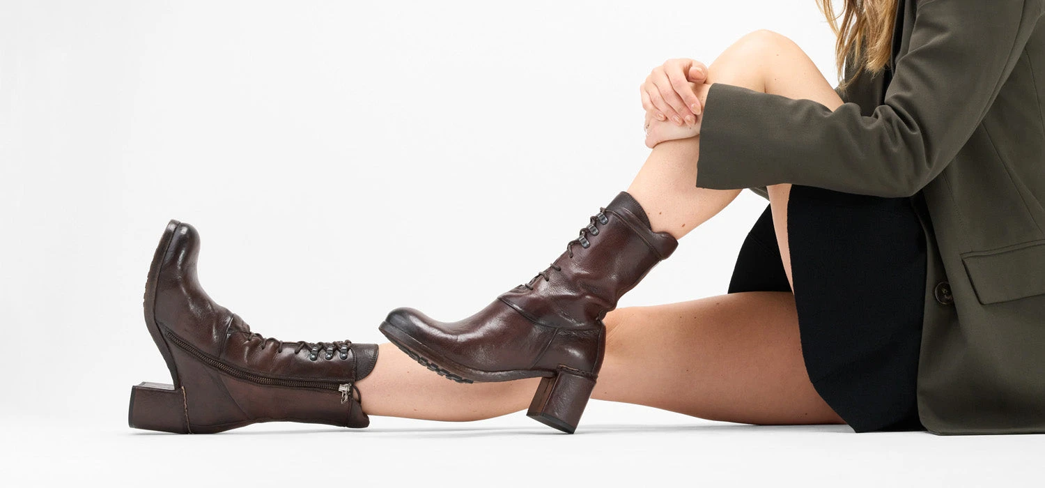 MADISON Chocolate-brown High Commando Boots. 14 MADISON Chocolate-brown High Commando Boots. - Image 14