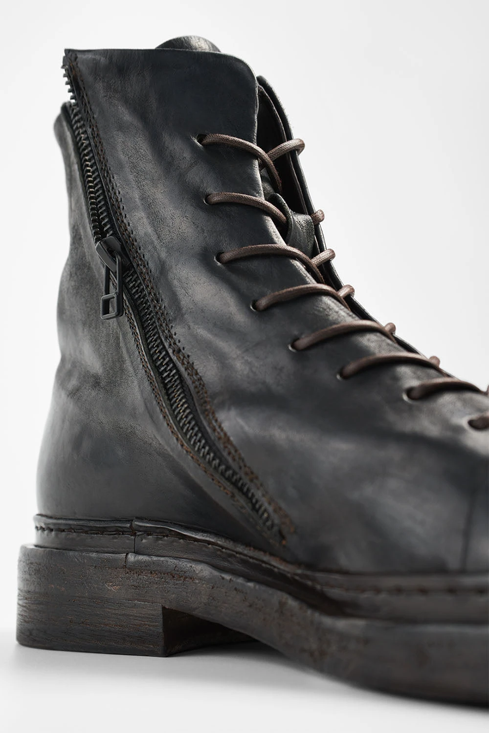 YALE Matte-black Welted Oxford Lace Up Boots. 11 YALE Matte-black Welted Oxford Lace Up Boots. - Image 11