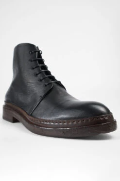 YALE Tuxedo-black Welted Derby Lace Up Boots. -Untamedstreet Shop YALE tuxedo black welted derby lace up boots W2406222