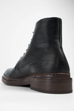 YALE Tuxedo-black Welted Derby Lace Up Boots. -Untamedstreet Shop YALE tuxedo black welted derby lace up boots W2406230