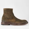 YORK Tundra-brown Suede Welted Laceless Boots.