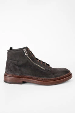 YORK Lava-grey Suede Welted Chukka Boots.