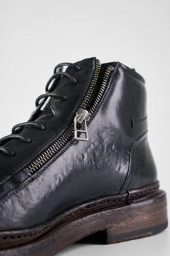 YORK Imperial-black Welted Chukka Boots. 25 YORK Imperial-black Welted Chukka Boots. -Untamedstreet Shop YORK men boots ankle lace up double zip black luxury calf leather distressed made in italy8899