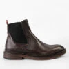 YORK Rich-cocoa Welted Chelsea Boots.