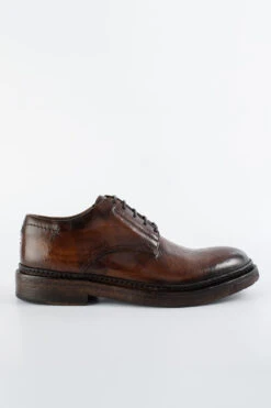 YORK Rich-brown Welted Derby Shoes.