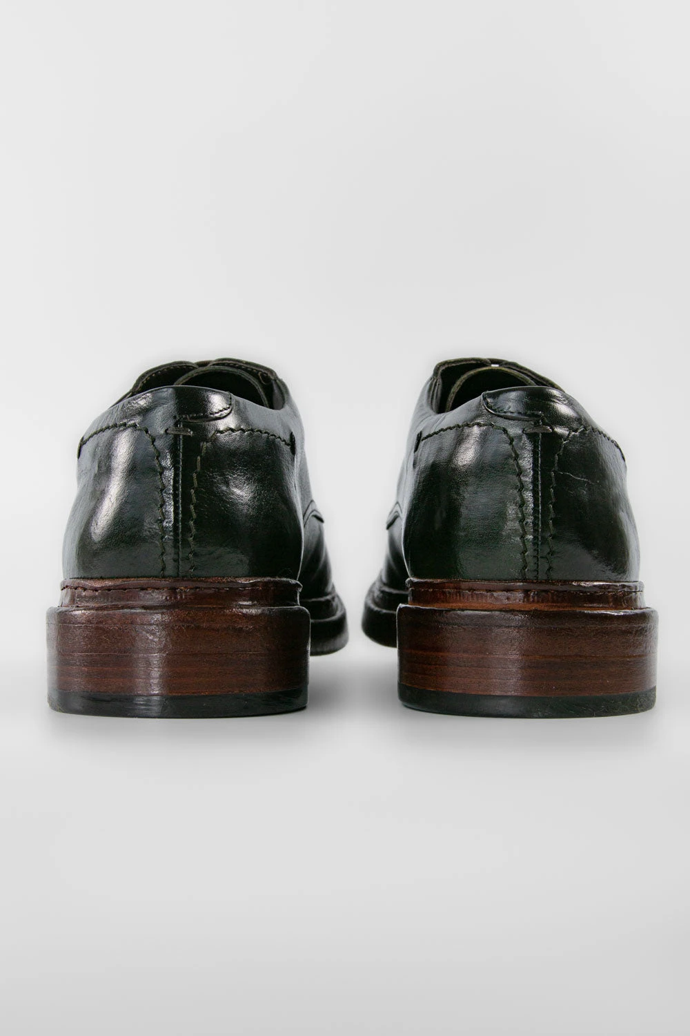 YORK Dark-green Welted Derby Shoes. 13 YORK Dark-green Welted Derby Shoes. - Image 13