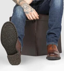 BROMPTON Rusty-brown Ankle Boots. -Untamedstreet Shop men brompton rusty brown ankle boot 2 3 ba337789 20f8 4e01 bda3 060688ec0c04