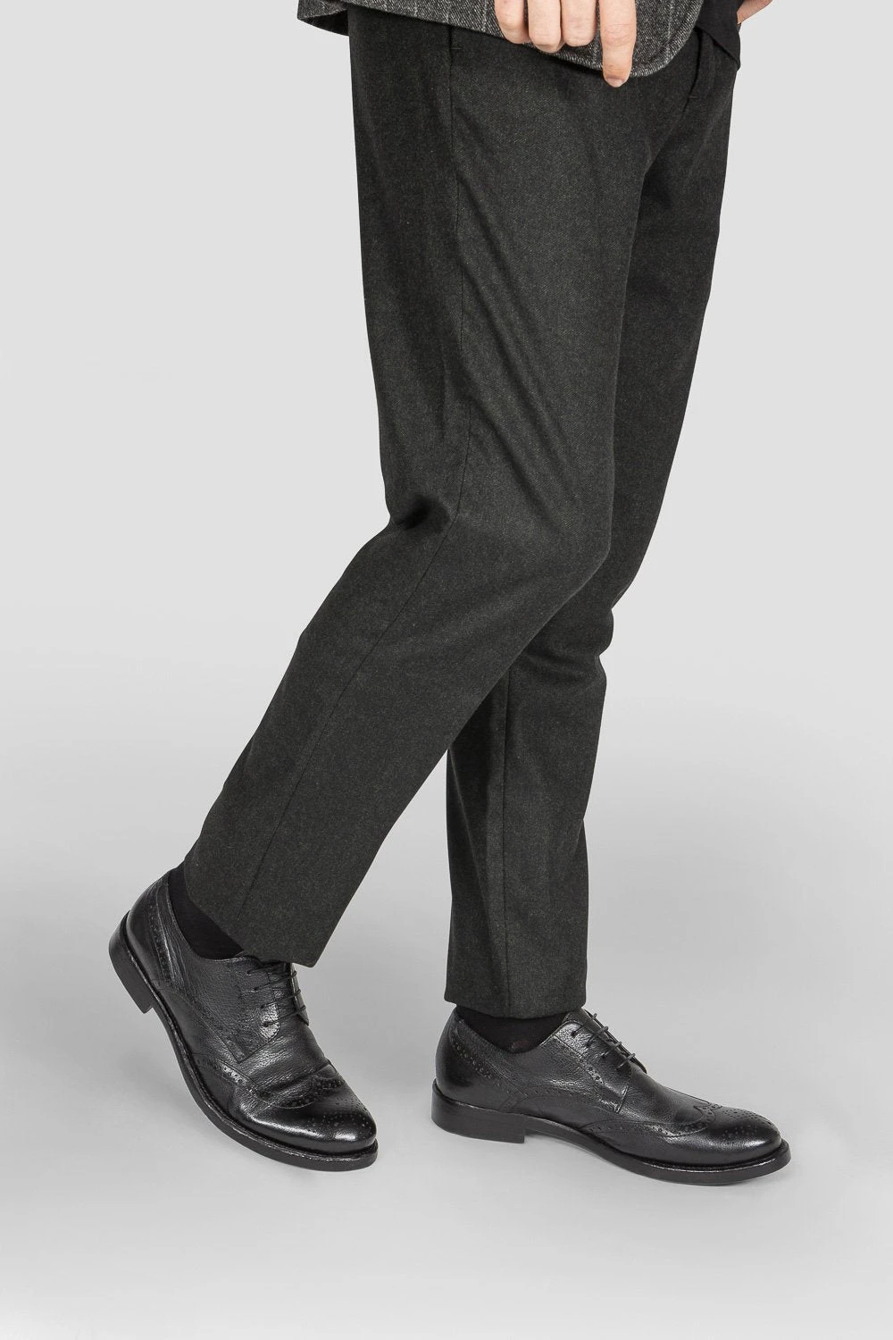 SLOANE Black-ash Brogue Derby Shoes. 8 SLOANE Black-ash Brogue Derby Shoes. - Image 8