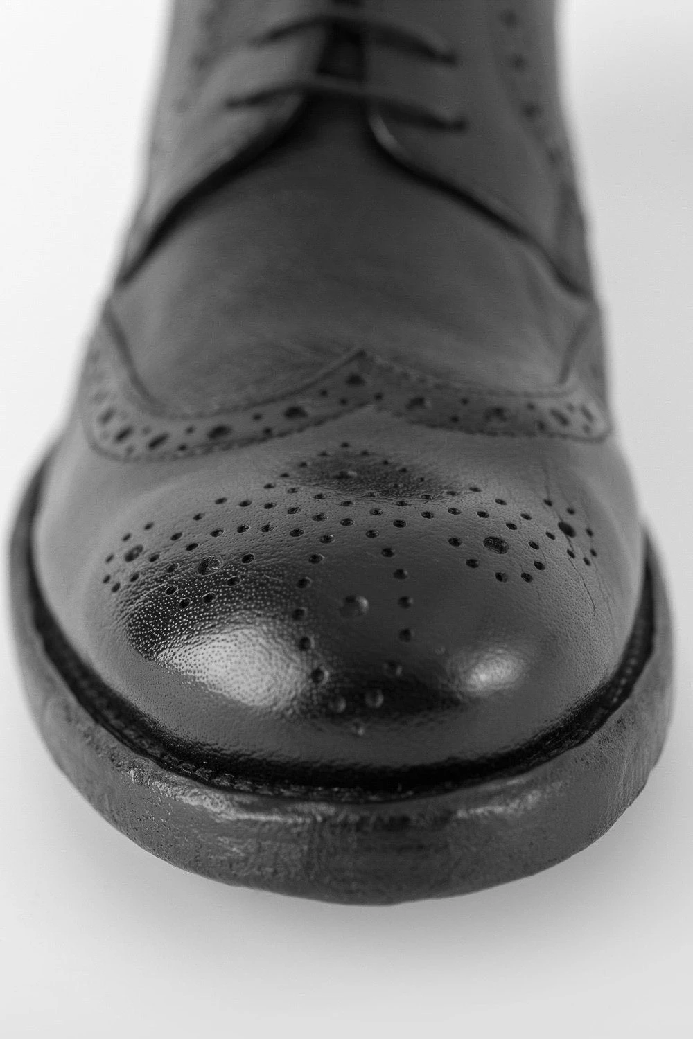 SLOANE Black-ash Brogue Derby Shoes. 6 SLOANE Black-ash Brogue Derby Shoes. - Image 6