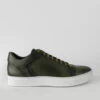 SOHO Forest-green Cap Toe Patina Sneakers.
