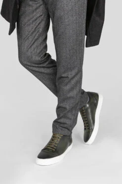 SOHO Forest-green Cap Toe Patina Sneakers. -Untamedstreet Shop men soho forest green sneaker 3 e1237ca5 3b7e 4e37 a698 504ca5cad113