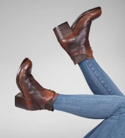 BERKELEY Burnt-caramel Ankle Boots. -Untamedstreet Shop women berkeley burnt caramel brown ankle boot 2 32c69687 b780 49ef 8f45 0e84b06c8882