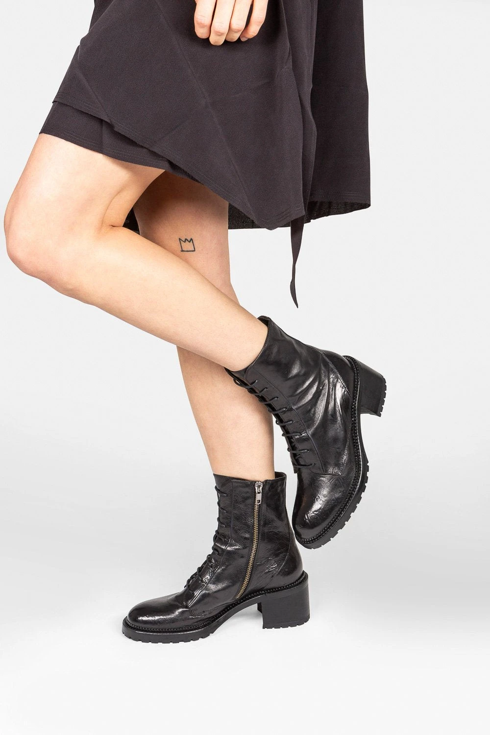 REGENT Tar-black Lace Up Boots. 7 REGENT Tar-black Lace Up Boots. - Image 7
