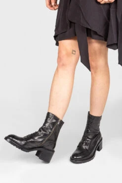 REGENT Tar-black Lace Up Boots. 30 REGENT Tar-black Lace Up Boots. -Untamedstreet Shop women regent black military boot 2 242e6a85 e1fe 459f 9cfa 7dbecfc78063
