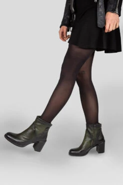 RICHMOND Dark-green Mid Heel Boots. -Untamedstreet Shop women richmond dark green ankle boot 1 ecb9d47d 9af0 4f67 ad1b 013c0a69b4bf