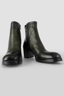 RICHMOND Dark-green Mid Heel Boots. -Untamedstreet Shop women richmond green ankle boot 2 707e9973 faca 4ab2 84ee 44c7f26d4182